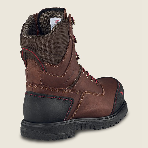 Red Wing Mens Brnr Xp - 8-inch Waterproof Csa Toe - Safety Boots Brown/Black - 4896HNWAF